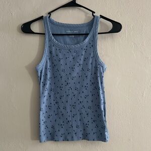 American Eagle blue flower print tank size medium